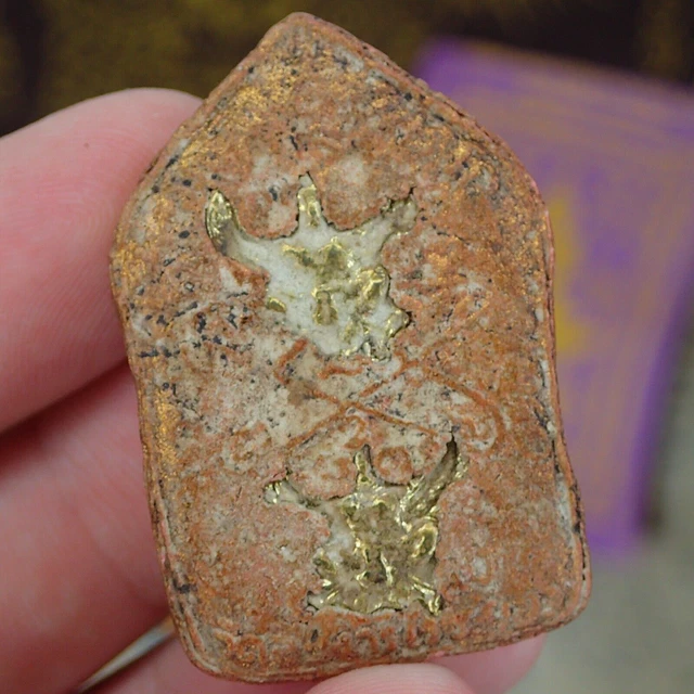 Thai amulet Rare Buddhism Talisman Vintage Phra Khun Paen Buddha Garuda