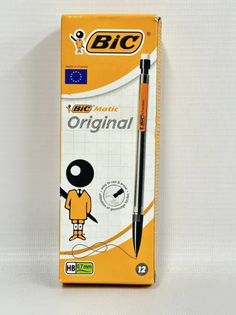 Bic Matic Original Mechanical 12 Pencils Perfect for School & Office Use 0.7mm