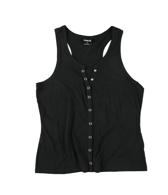 Hurley Womens Snap Front Racerback Tank Top