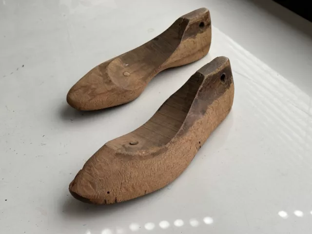 SET de 2 zapatos de madera vintage duran damas