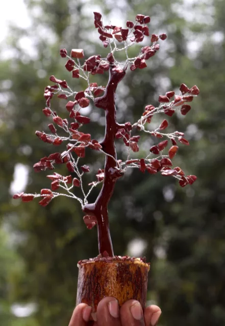 150+ Goldstone Gemstones SIlver Branches Bonsai Money Tree Decor 9-10" GW