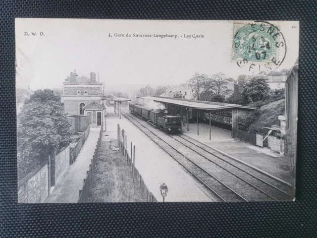CPA 92 Gare de SURESNES-LONGCHAMP - Les Quais