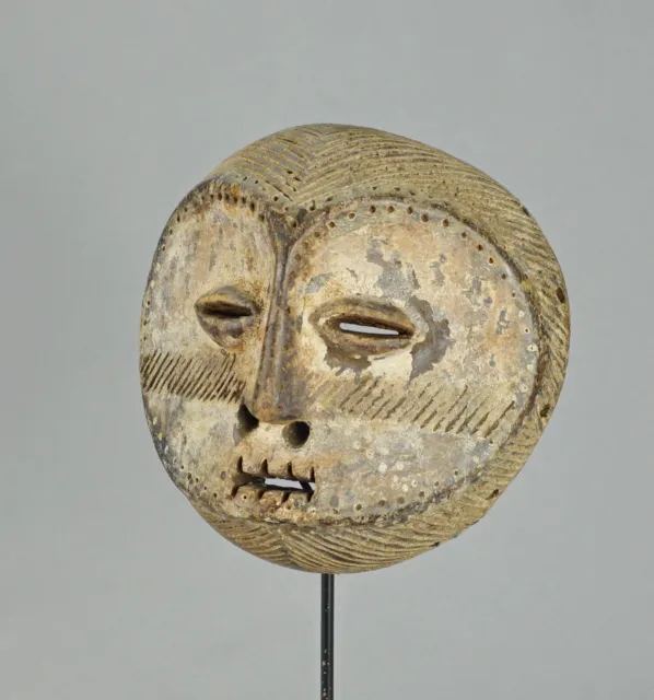 LEGA Wood idimu Mask Bwami Cult Congo Zaire DRC African Tribal Art 1264 3