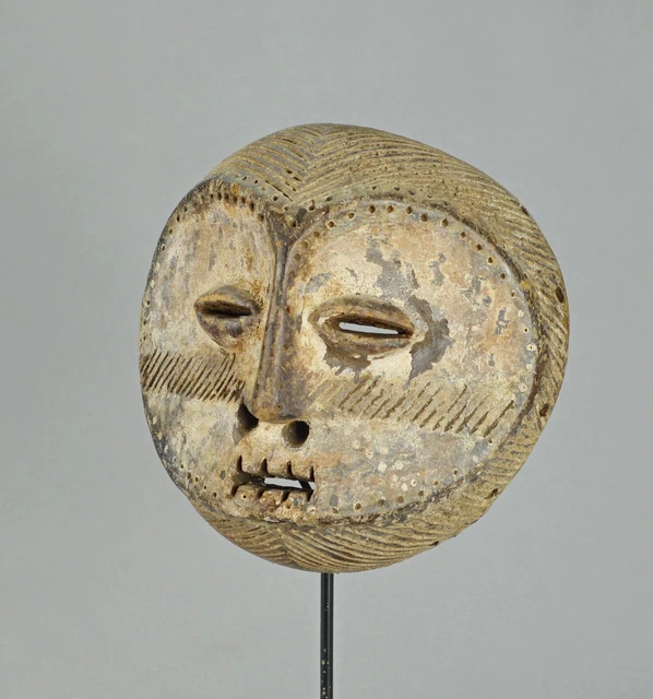 LEGA Wood idimu Mask Bwami Cult Congo Zaire DRC African Tribal Art 1264 3