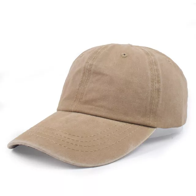 Van Der Linn Plain Baseball Cap Men Women Hats Jungle Army Snapback Denim Caps