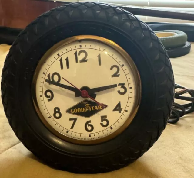 Vintage Goodyear 5.5" Electric Tire Clock