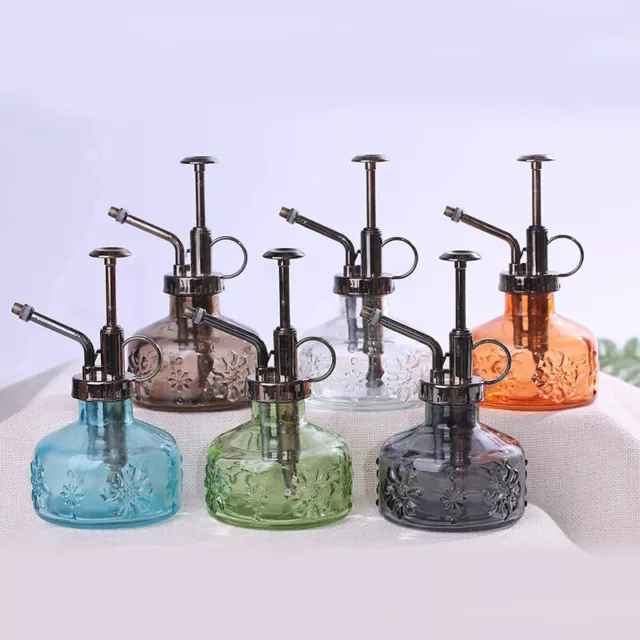 Vintage Glass Watering Can Mister Garden Flower Plant Spray Bottle Gardening Pot