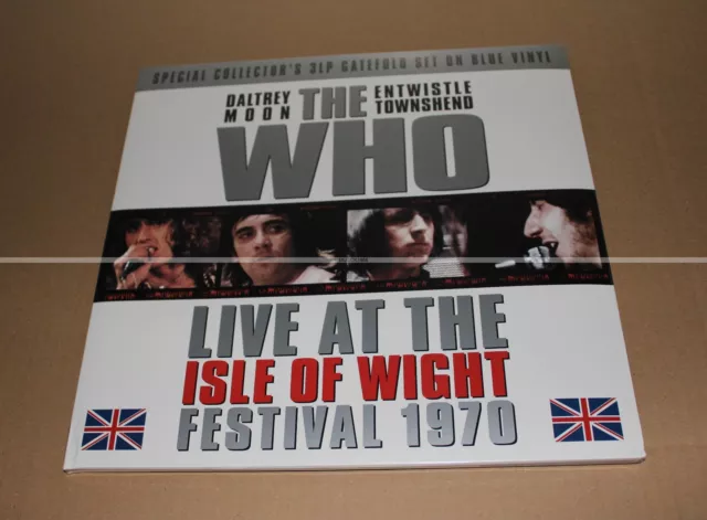 The Who - Live At The Isle De Wight Festival 1970 - 3 Lp Bleus Collector Neuf