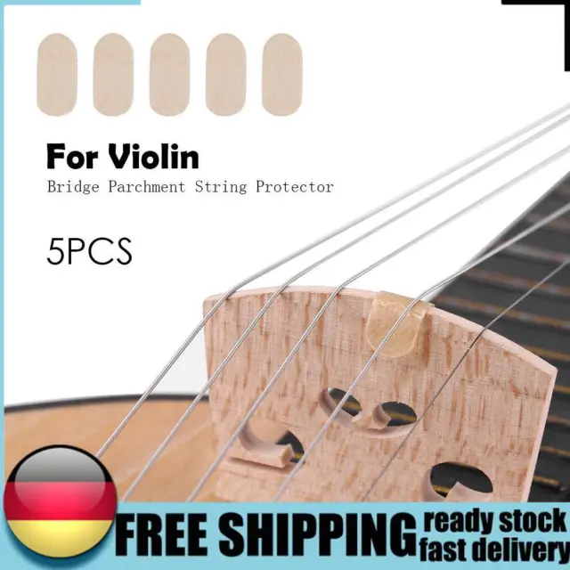 5pcs String Protectors Mini Parchment Professional Durable Violins Accessories D