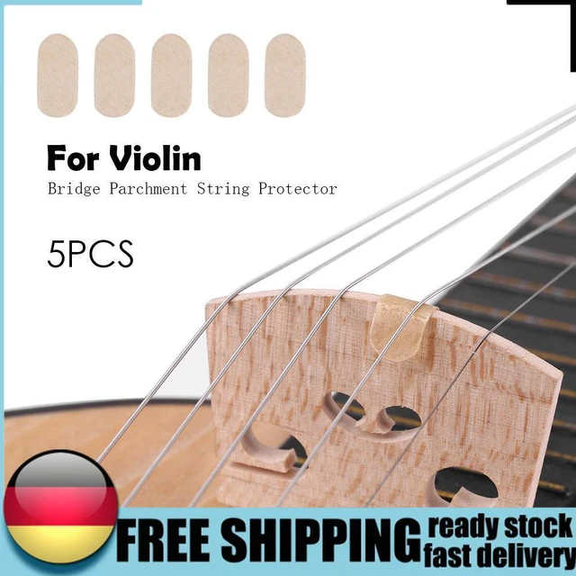 5pcs String Protectors Mini Parchment Professional Durable Violins Accessories D