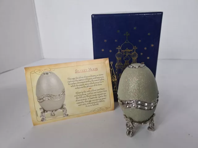 Atlas Editions Faberge Egg - Silver Moon