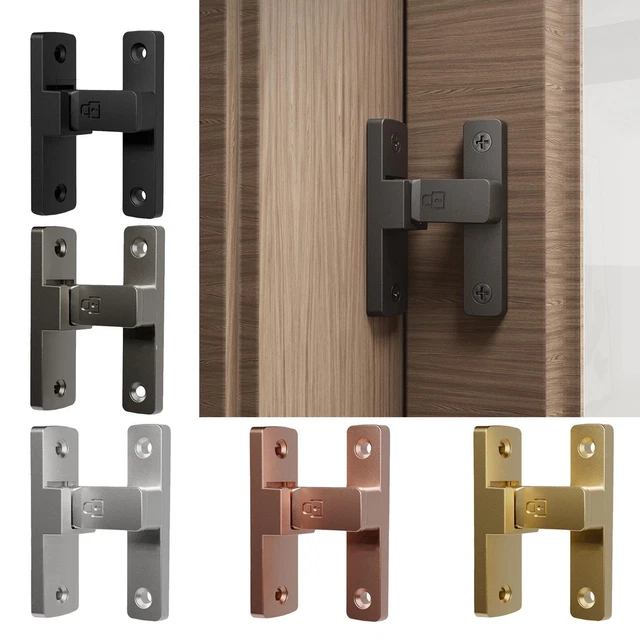 90 Degree Door Latch Guard, Flip Latch, Sliding Latch with Screws Metal Door