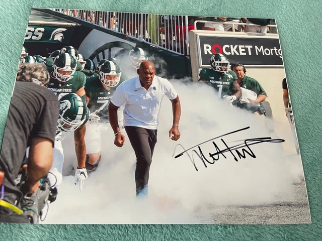 MEL TUCKER signed MICHIGAN STATE SPARTANS FOOTBALL 8x10 photo D