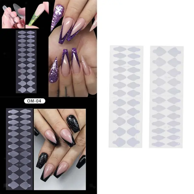 Nail Tip Guide Sticker Stencil Tool Extension
