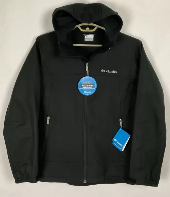 COLUMBIA NWT MENS Smooth Spiral II Hooded Softshell Jacket Medium M Black LS New 64.75 PicClick