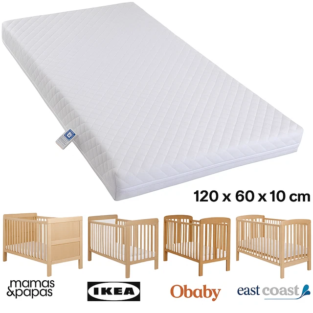 COT BED MATTRESS To Fit Mamas Papas IKEA Obaby East Coast Baby