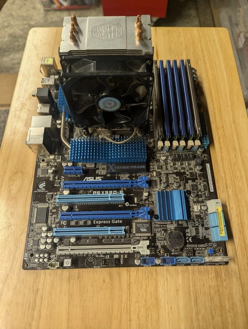 ASUS P6X58D-E INTEL I7 950 CPU Motherboard Combo 24GB DDR3 Ram £100.00 ...
