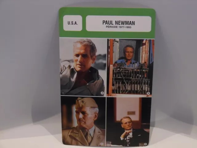 Carte Fiche Cinema  Acteur – Paul Newman (1977-1993)