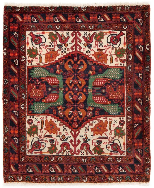 Tapis Persan Balouch Tissé À La Main 204 X 104 Cm