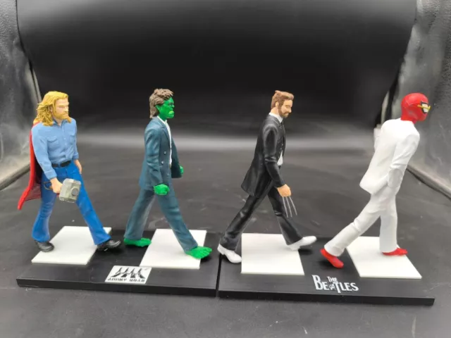The Fab Four The Avengers Beatles Marvel Abbey Road Action Figure