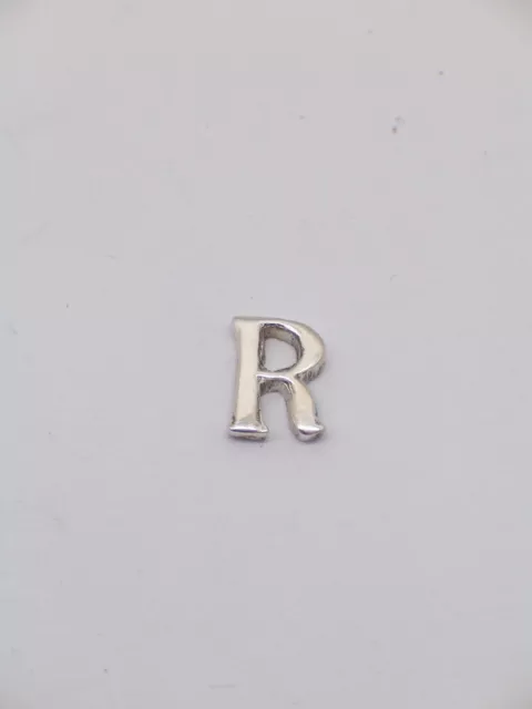 Broche De Veste Avec Initiale - R - en Argent 925 - Pins - Lettre - Alphabet