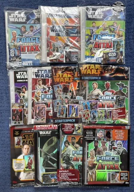 Topps Force Attax 11x Starterpacks  Sammelmappen Neu & OVP