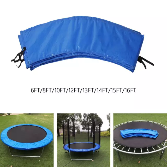 Le coussin de sécurité de remplacement de Super Trampoline (couverture de  ressort) s'adapte pour 8 FT. Cadres ronds - Bleu 