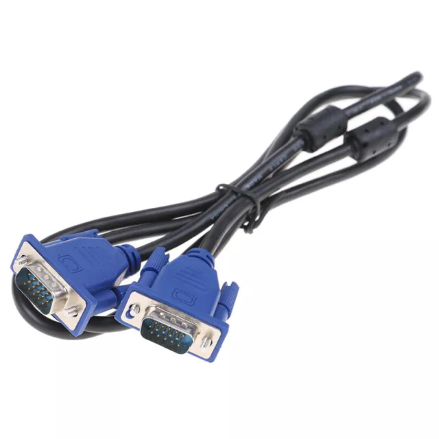 1.5M Computer Monitor VGA3+2 Cable 15Pin Connector For PC TV Adapter Conver.J4