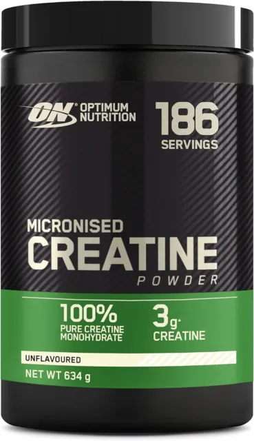 Optimum Nutrition 634g 186 Serve, 100% Micronised Creatine Powder