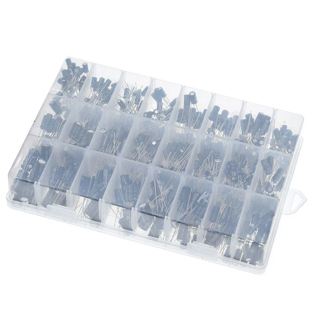 500 Pièces Condensateurs électrolytiques Assortis - 24V - Kit Bricolage électronique - Neuf