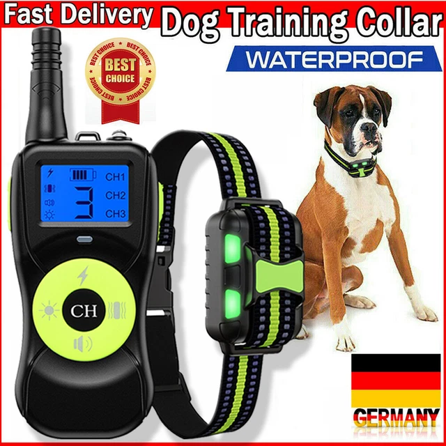 Entrenamiento de perros descarga eléctrica collar educativo perros función 800M