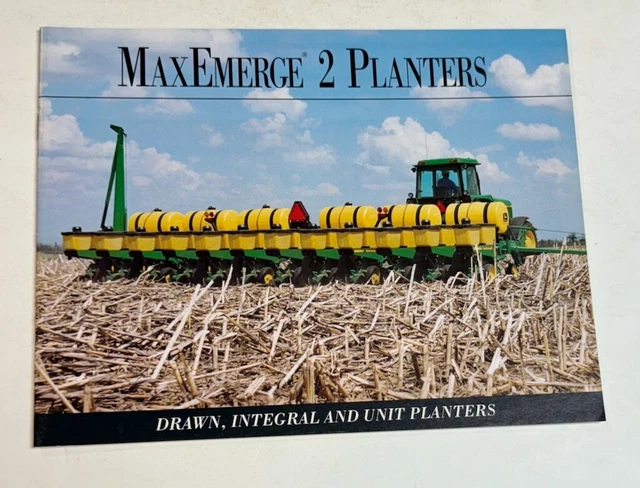 JOHN DEERE MaxEmerge 2 Planters 1993 Brochure