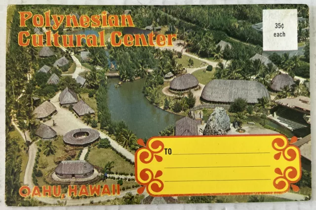 Oahu, Hawaii Polynesian Cultural Center 12 Postcard Souvenir Folder