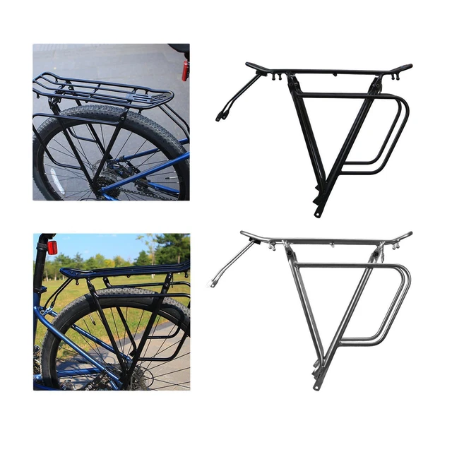 Porte-bagages Arrière Vélo Universel – Acier, Argent – Neuf, Pour Transporter Vos Affaires