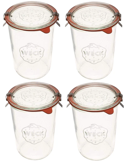 Canning Jars 743 - Weck Mold Jars made of Transparent Glass - FREE SHIPPING