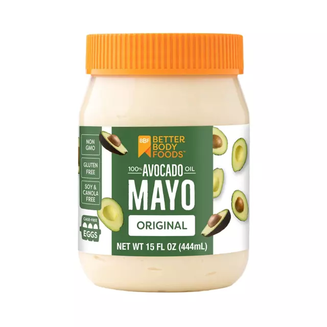 Avocado Oil Mayonnaise, Non-Gmo Mayo Spread Made with Cage-Free Eggs, Paleo (15 2