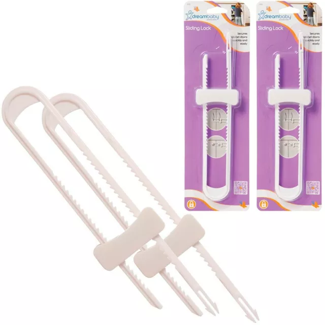 2pc Dreambaby Corredizo Cerradura Hogar Seguridad Armario Puertas Niño Bebé