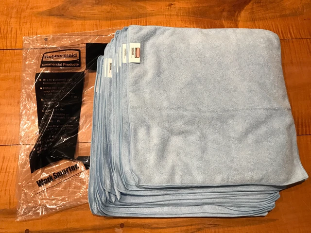 24 Pk Rubbermaid Commercial 1820583 Microfiber cloths 16’’x 16’’ Glass Home Auto