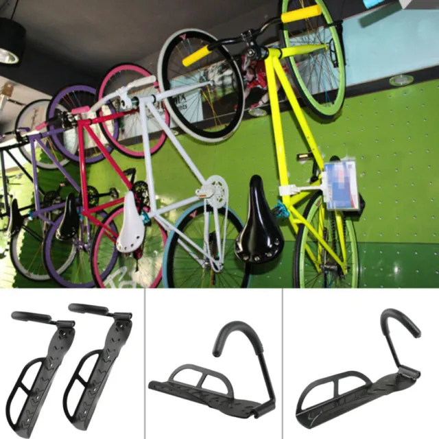 2pc Bicycle Bike Cycling Wall Mount Hook Hanger Garage Storage Holder Rack Stand