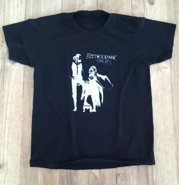 Fleetwood Mac T Shirt Rumours Black Negative Reverse Image Size Approx *Medium
