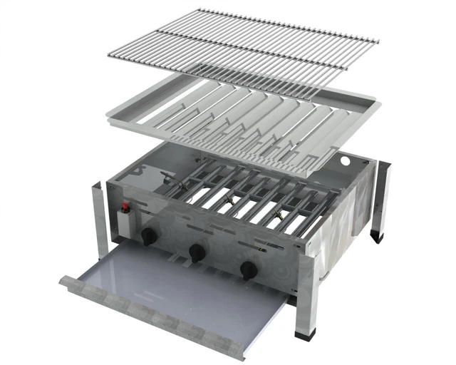 KONFIGURATOR: Gastrobräter 3-flammig Tischgerät