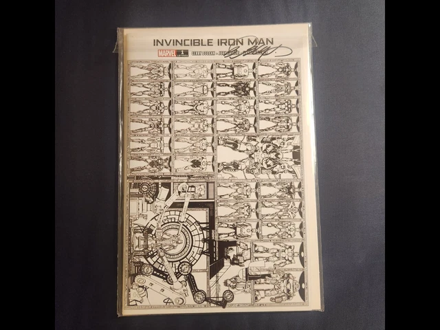Invincible Iron Man #1 2nd Print Signed Bob Layton