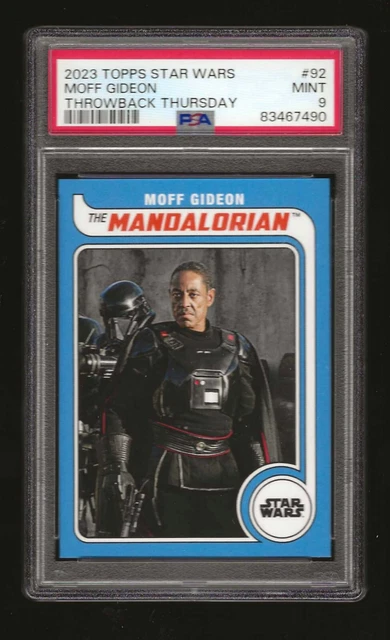 2023 Topps Star Wars Throwback Thursday # 92  Moff Gideon  Psa 9 Mint