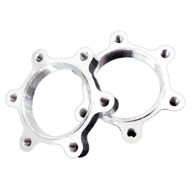 2 Bicicletta Filettato Mozzi Disco Rotore Freno 6 Bullone Adattatore 44mm Kit