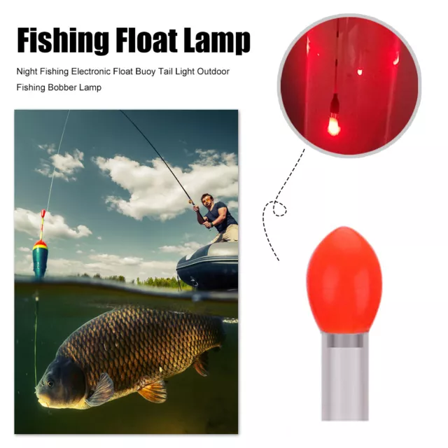 FISHING ELECTRONIC FLOAT Tail Light Outdoor Fishing Bobber Lamp (Orange) FR  EUR 3,11 - PicClick FR