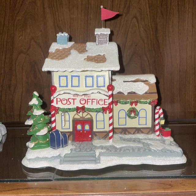 HAWTHORNE VILLAGE RUDOLPH’S Christmas Town Village North Pole Post