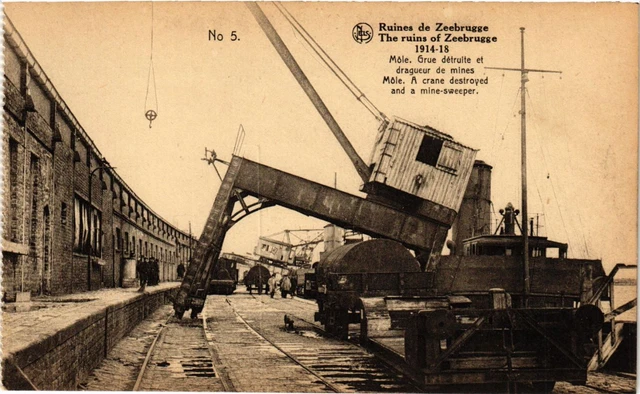 CPA Militaire, Ruines de Zeebrugge (278243)