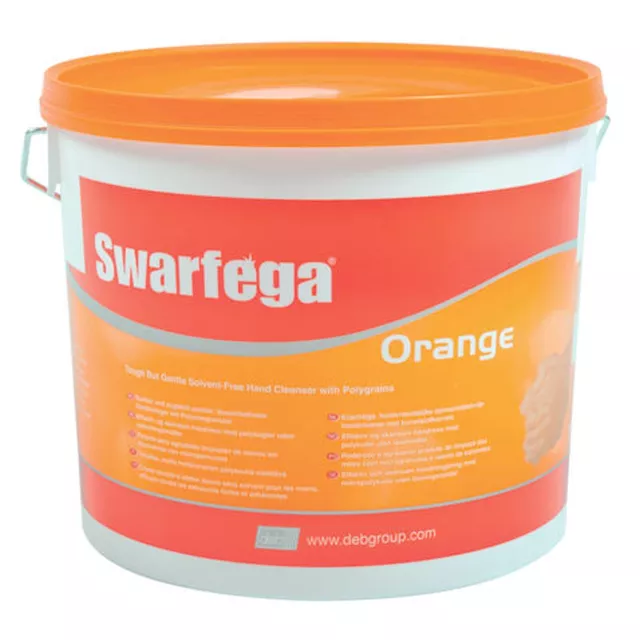 Swarfega Orange Heavy Duty Hand Cleaner Gel - Solvent-Free - 15 Litre 15L Tub