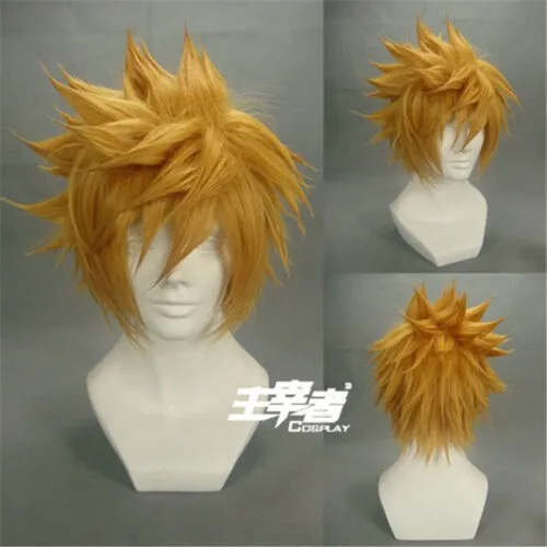 Kingdom Hearts Ventus Final Fantasy Cloud Strife Roxas Blonde Cosplay Wig