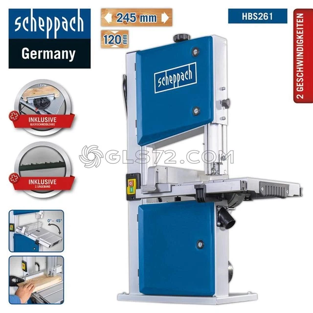 3 Lame Per Sega A Nastro Scheppach Basa 1 – 1490 X 6 X 0,40 Mm, Per Legno Morbido, Forma Denti NV, Prodotto A Stoccarda